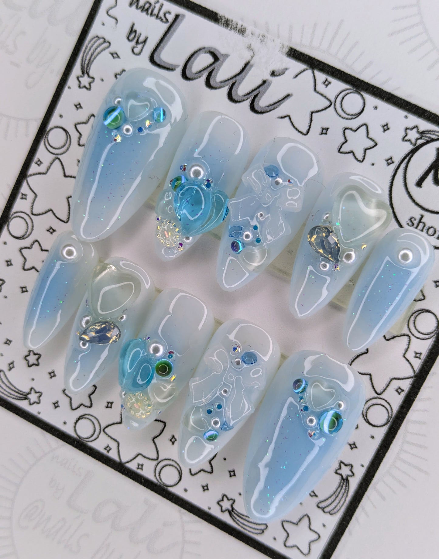 Light Blue Aura Charmed Set