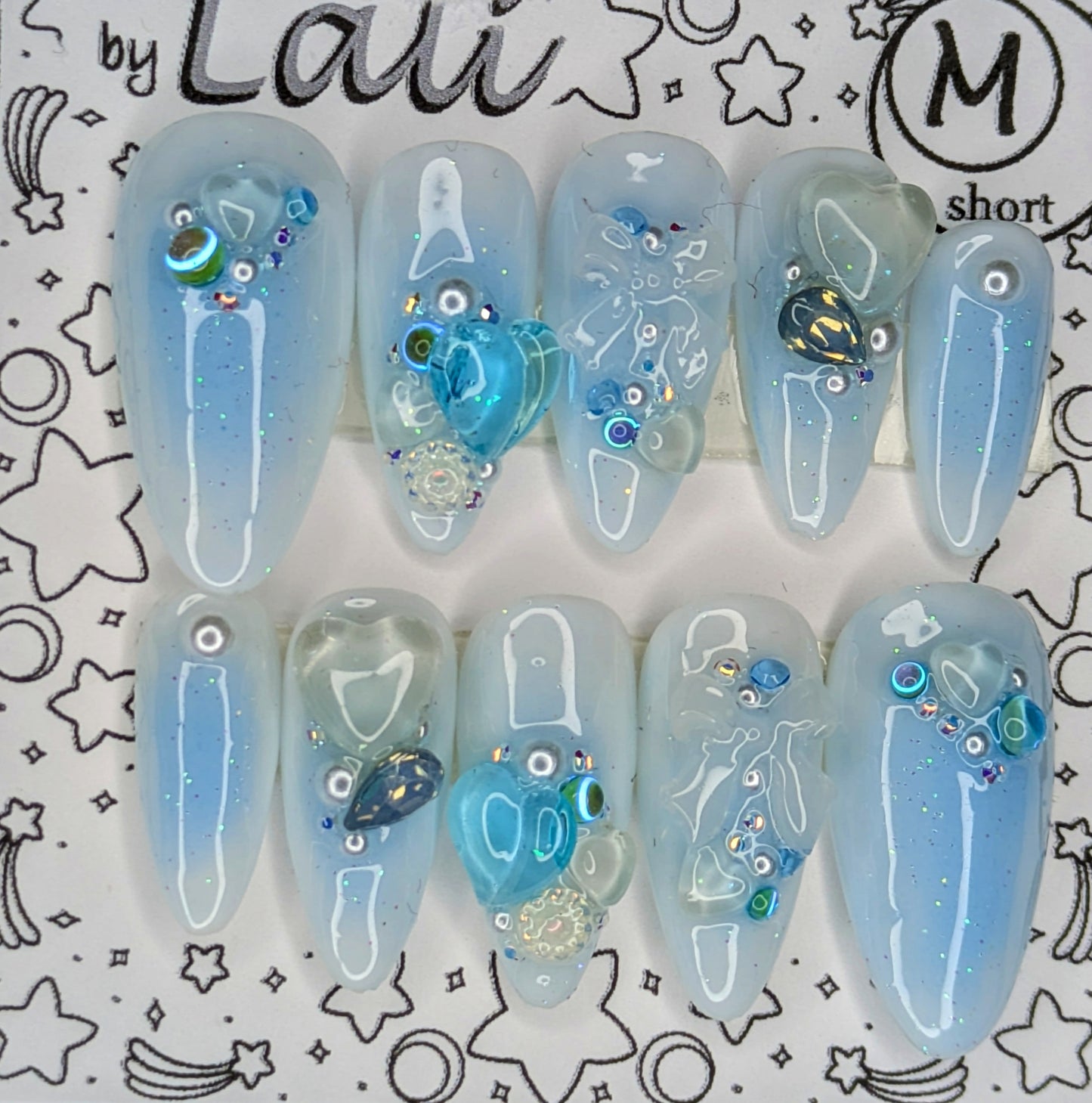 Light Blue Aura Charmed Set