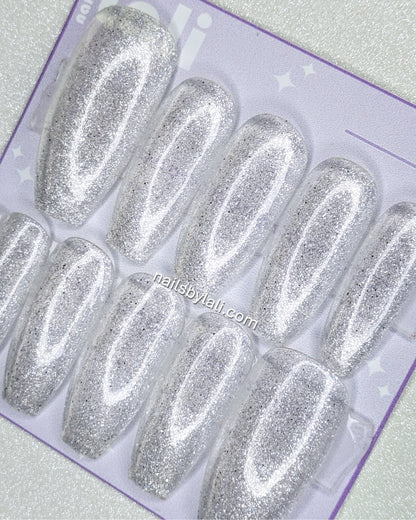 Large Coffin Long Glitter Set