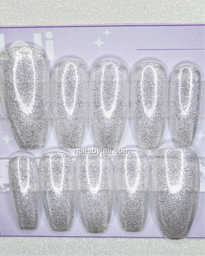 Large Coffin Long Glitter Set