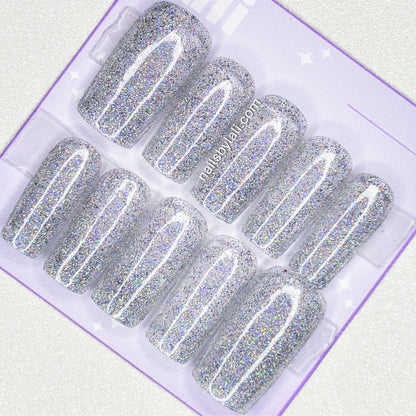 Large Square Medium Holographic Glitter Set