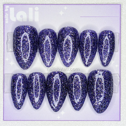 Large Stiletto Short Glitter Set