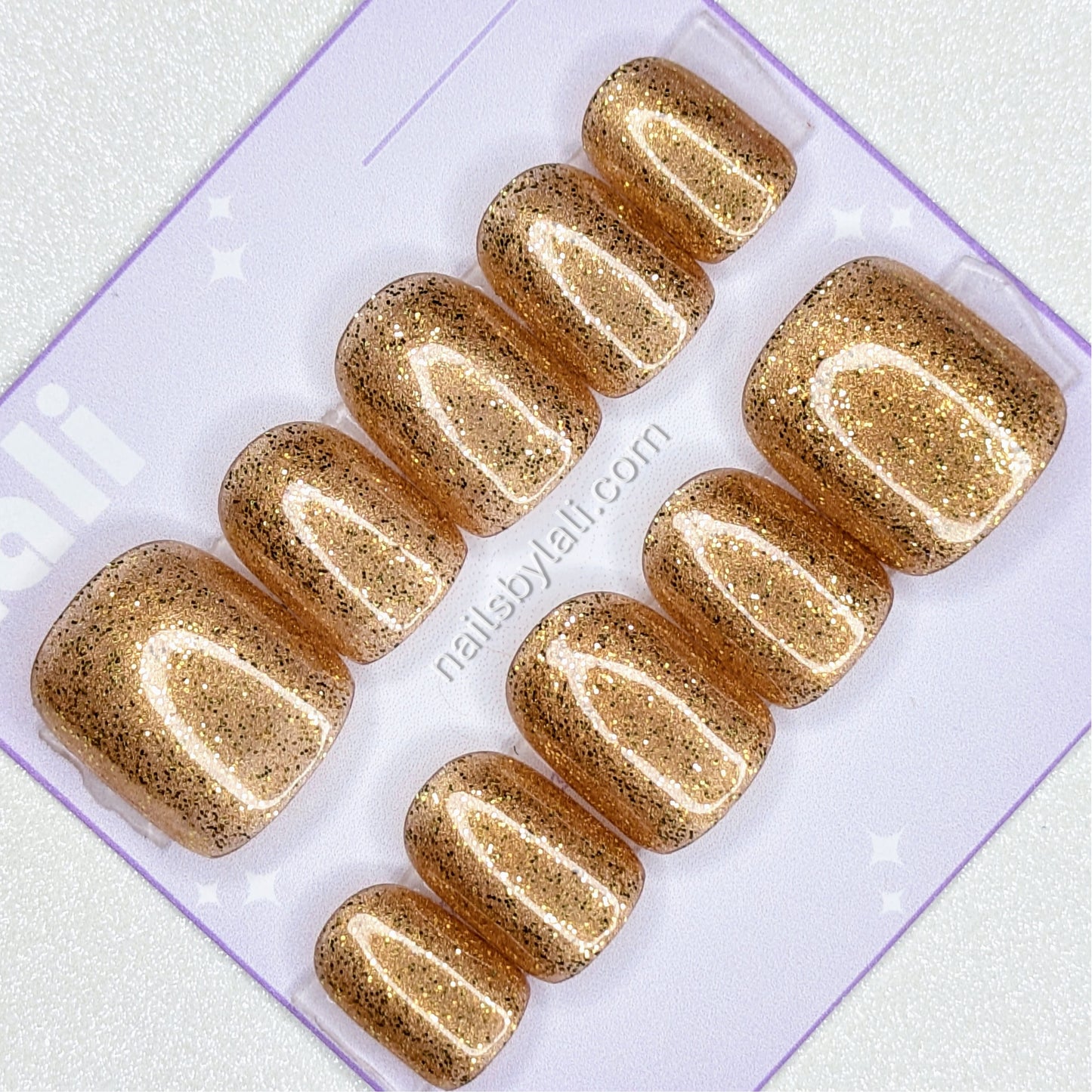 Large Square Short Glitter Set