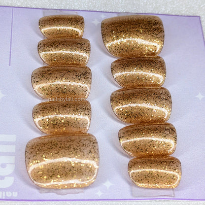 Large Square Short Glitter Set