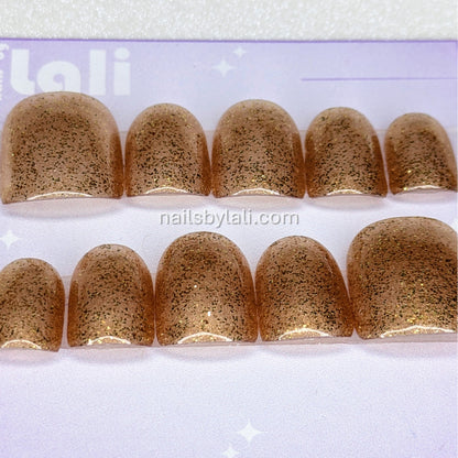 Large Square Short Glitter Set