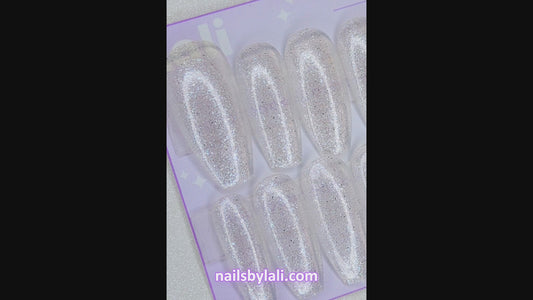 Large Coffin Long Glitter Set