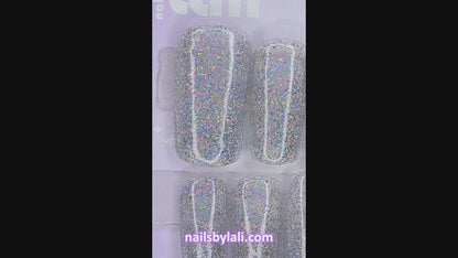 Large Square Medium Holographic Glitter Set